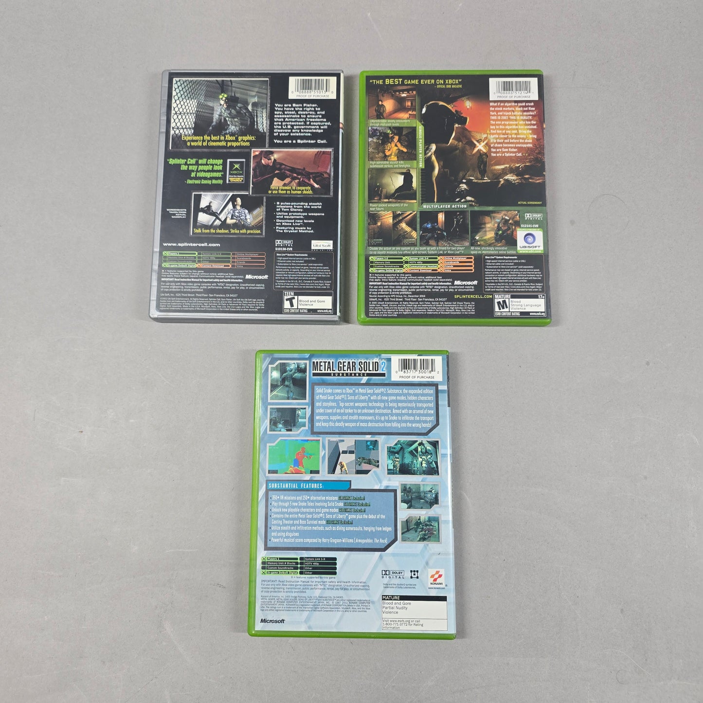 Lot of 3 Microsoft Original Xbox Games