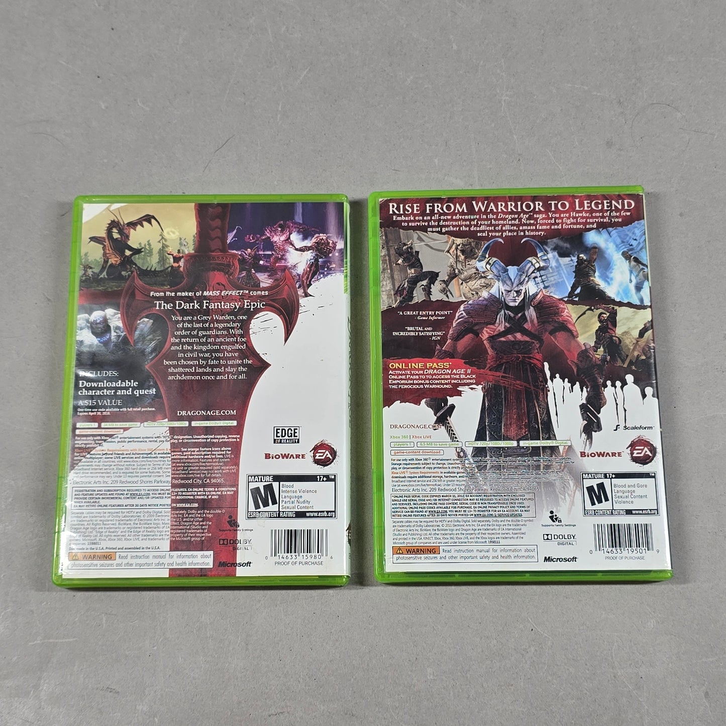 Lot of 2 Microsoft Xbox 360 Games