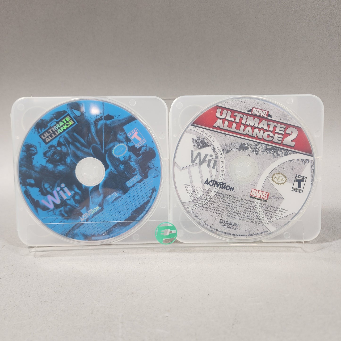 Lot of 2 Nintendo Wii Games Ultimate Alliance Bundle Disc Only