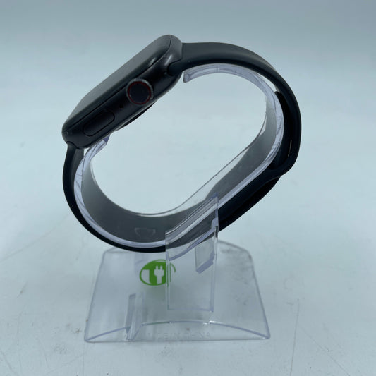 GPS Only Apple Watch Series 1 44MM Black Aluminum Black Sport Band 