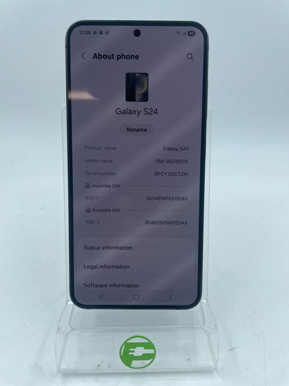 Unlocked Samsung Galaxy S24 8GB RAM 256GB Absolute Black