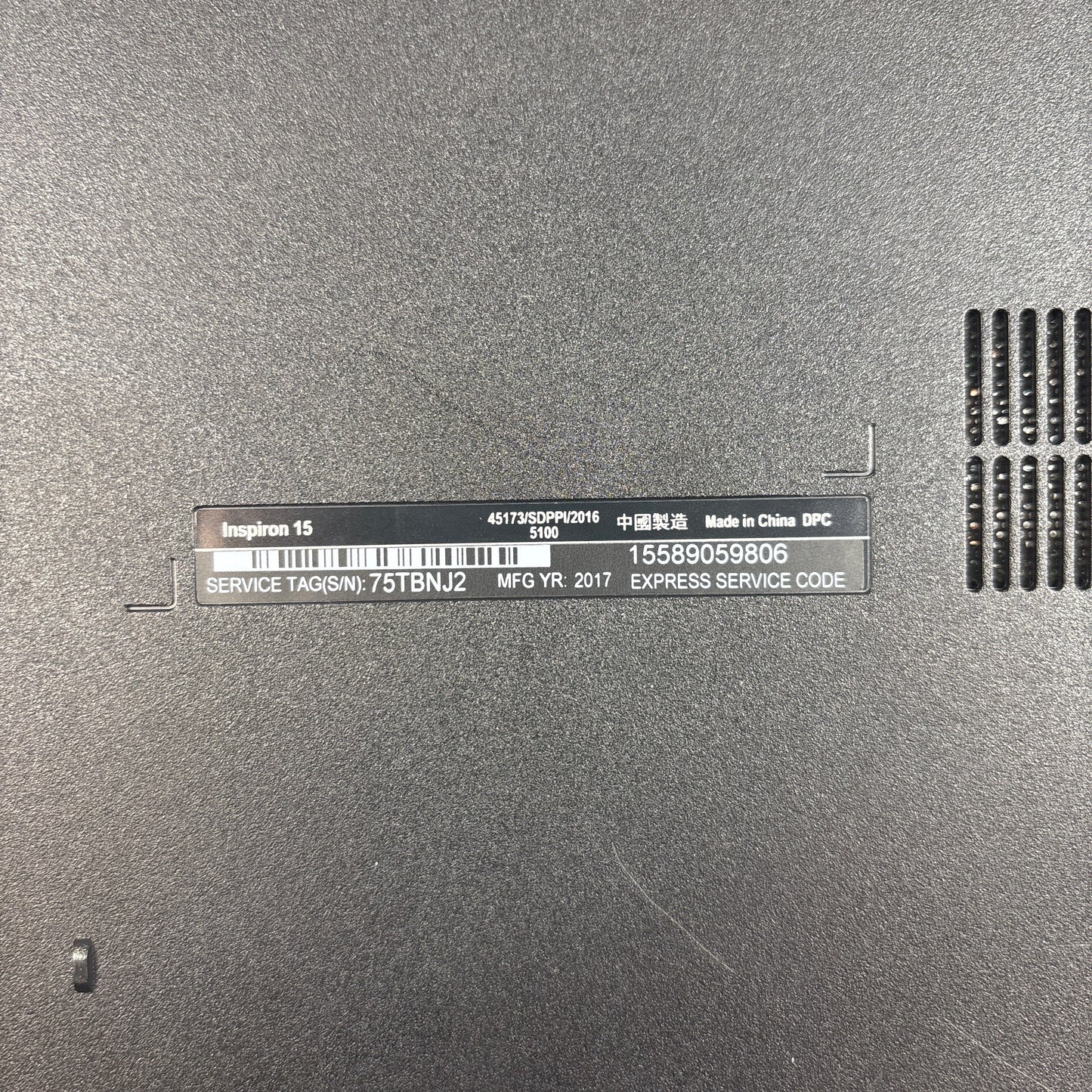 Dell Inspiron 15 3000 15.6" i5-7200U 2.5GHz 8GB RAM 2TB Intel HD Graphics 620.