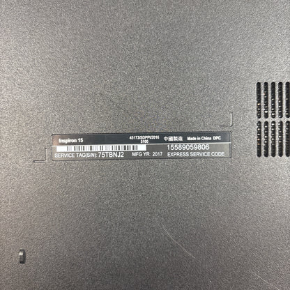 Dell Inspiron 15 3000 15.6" i5-7200U 2.5GHz 8GB RAM 2TB Intel HD Graphics 620.