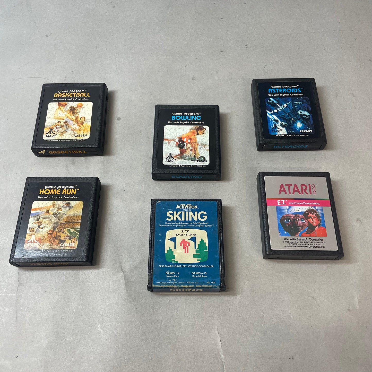 Lot of 6 Atari 2600 Games