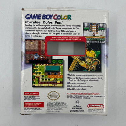 Nintendo Game Boy Color CGB-001 Grape W/ Original Box & Game Light