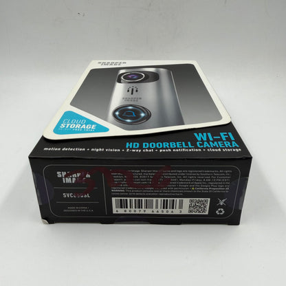 New Sharper Image HD SVC650SL Wi-Fi Smart Video Doorbell Camera