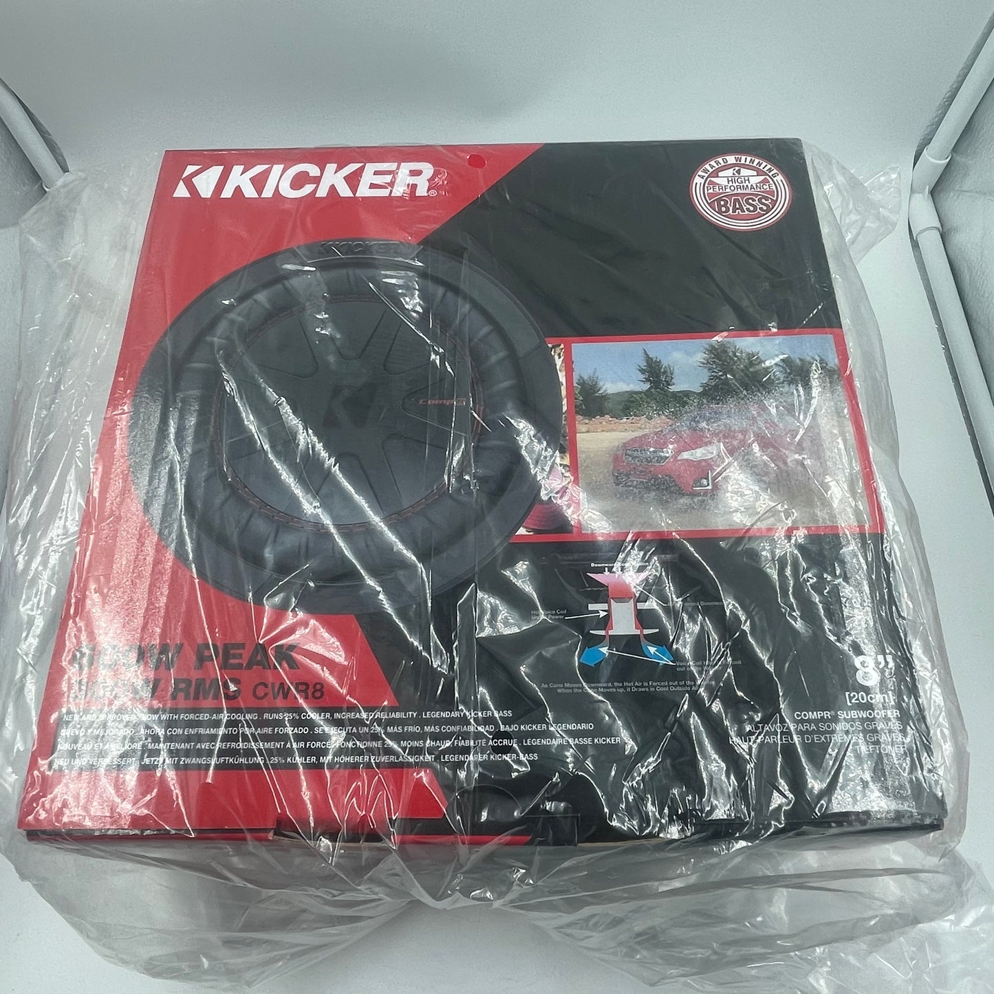 New Kicker CWR8 300W Subwoofer 48CWR82