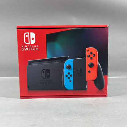 Nintendo Switch v2 Video Game Console HAC-001 (-01) Red/Blue