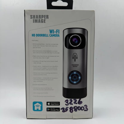 New Sharper Image HD SVC650SL Wi-Fi Smart Video Doorbell Camera