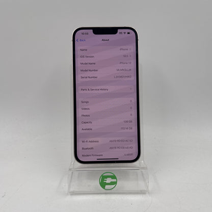 Unlocked Apple iPhone 13 128GB 18.5 Pink MLMN3LL/A