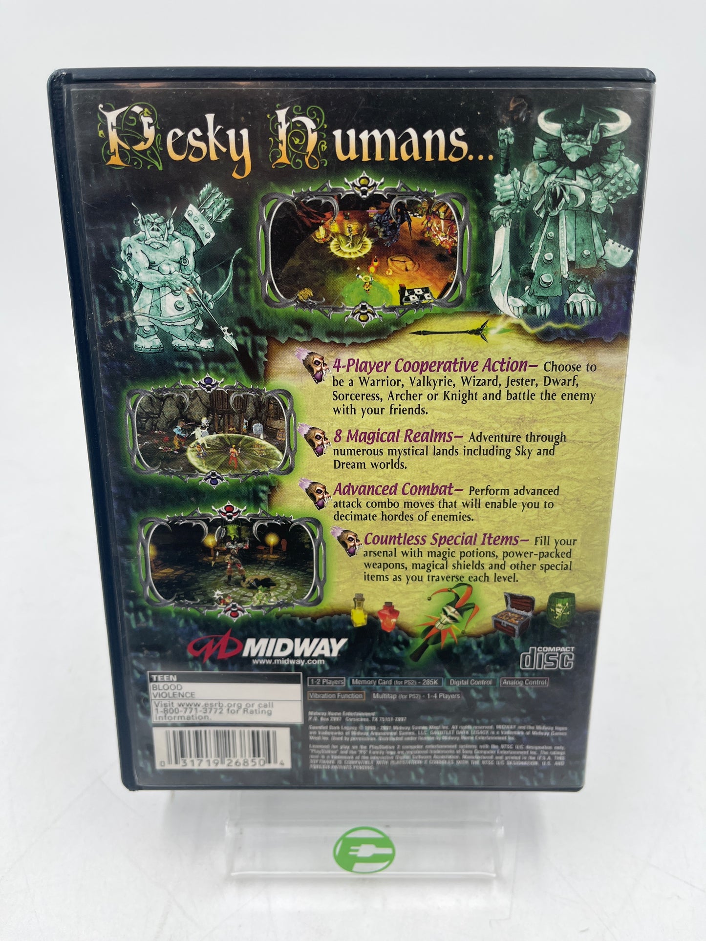 Gauntlet: Dark Legacy (Sony PlayStation 2 PS2, 2001)