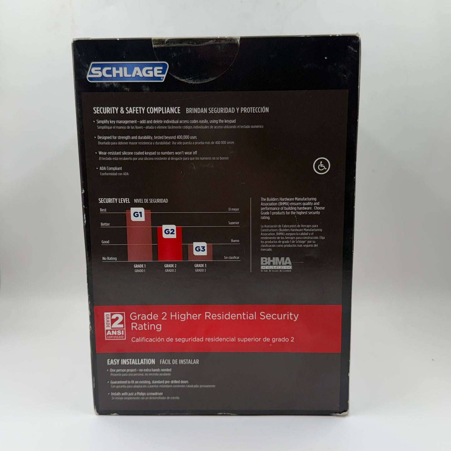 New Schlage FE595 Keypad Lever Door Lock