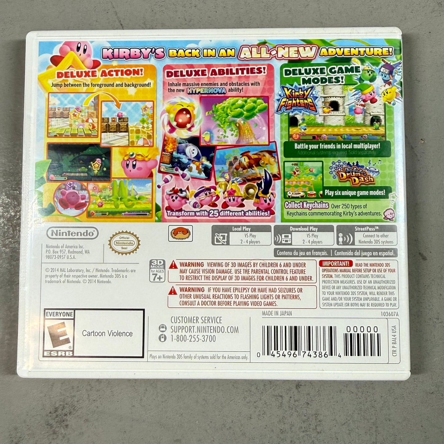 Lot of 4 Nintendo 3DS Games (Legend of Zelda, Donkey Kong Returns, Kirby/Mario)