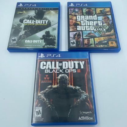 Lot of 3 Sony PlayStation 4 PS4 Games