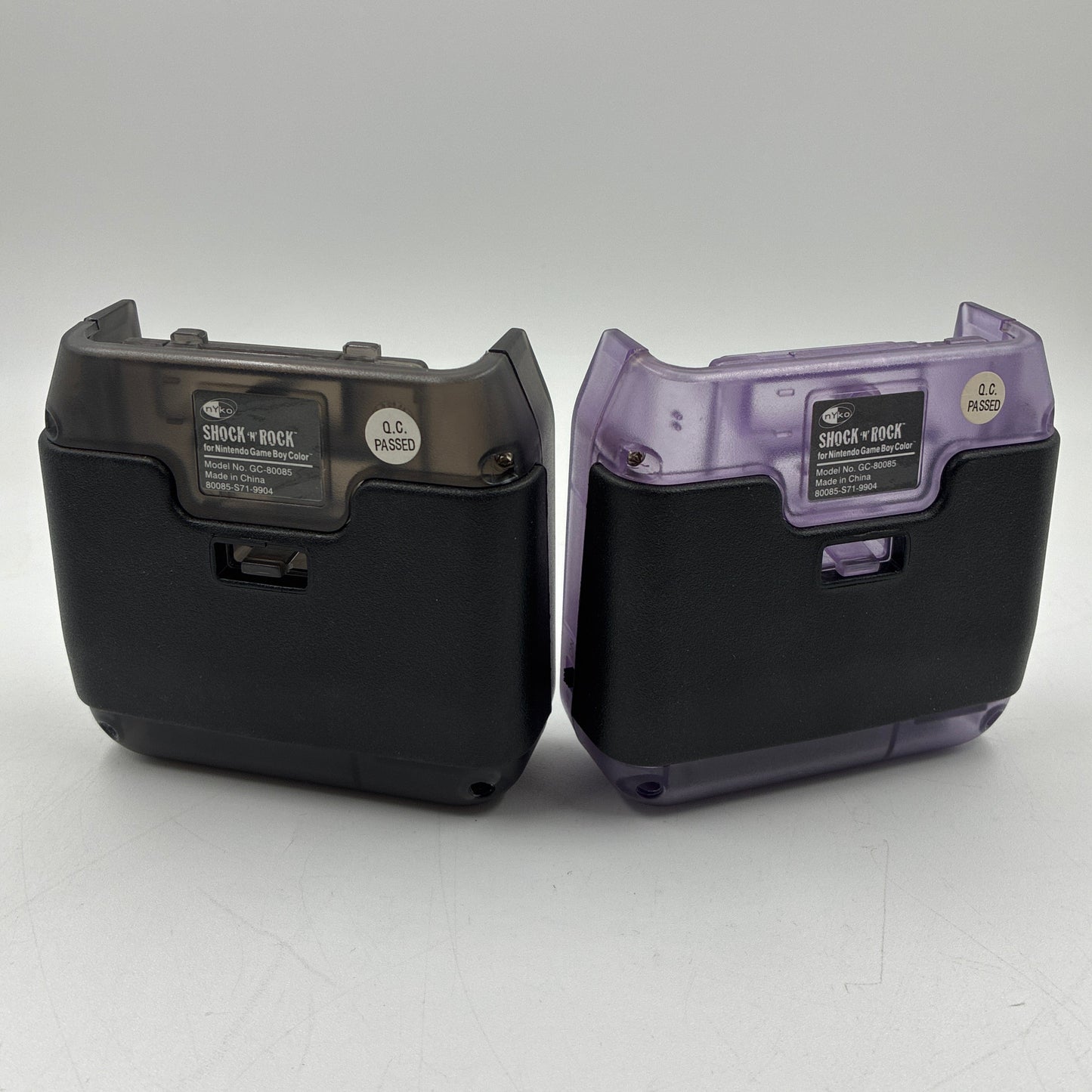 Lot of 2 Nyko Shock 'n' Rock GC-80085 For GameBoy Color W/Power Cable