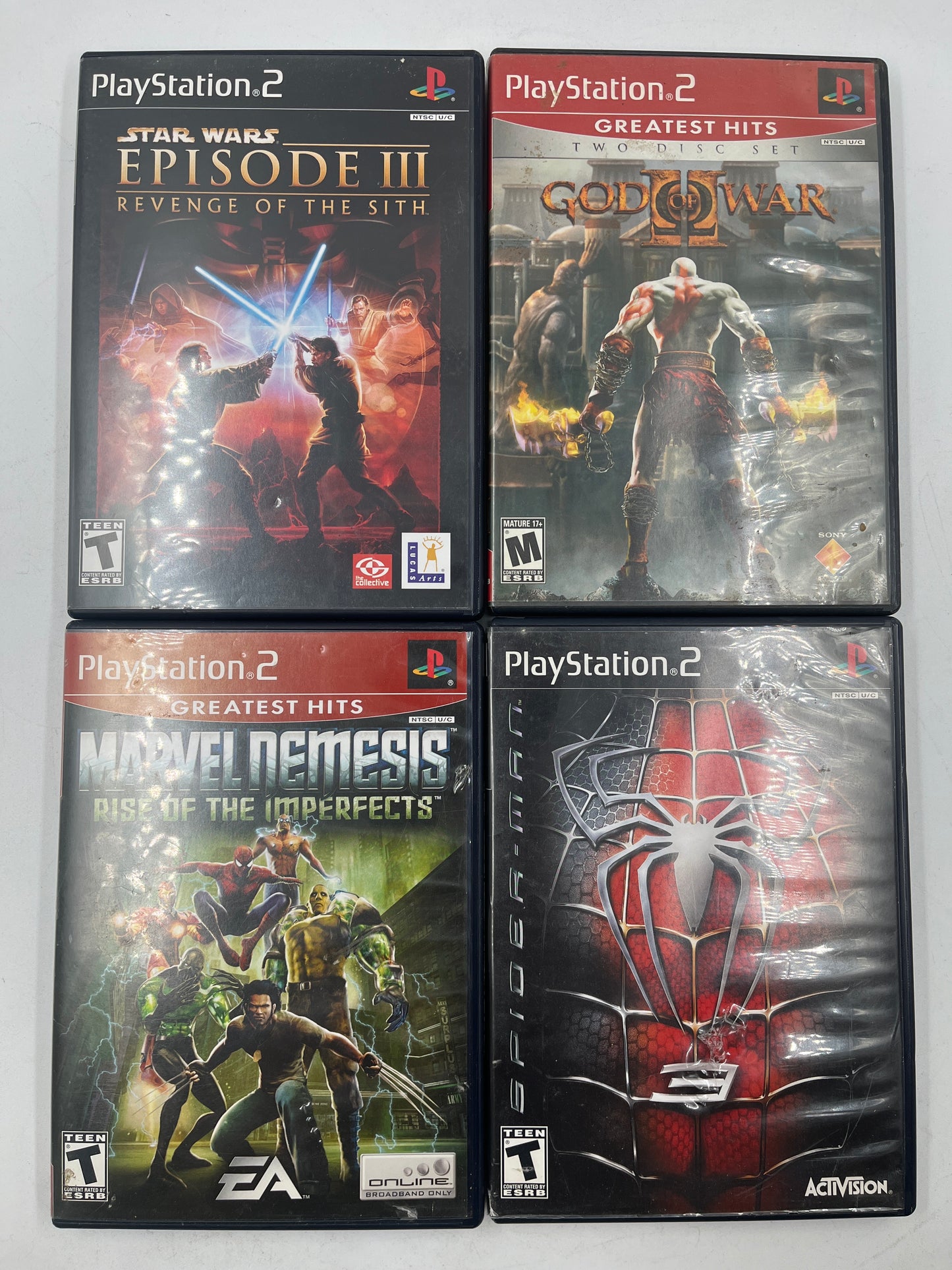 Lot of 4 Sony PlayStation 2 PS2 Games