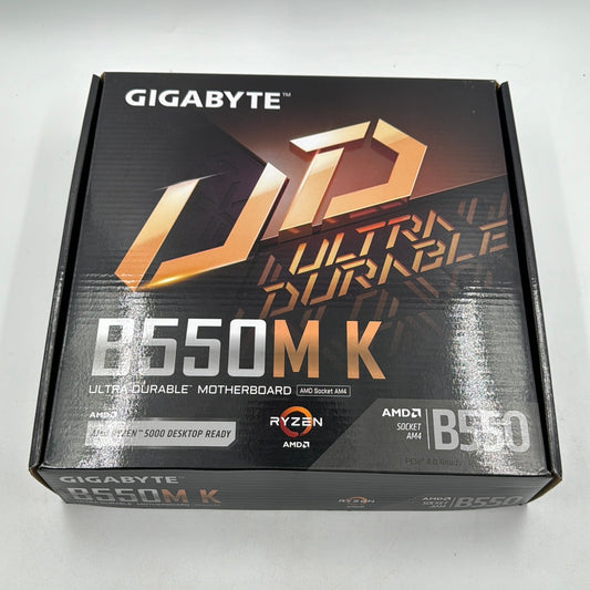 New Gigabyte B550MK AM4 Mirco ATX Open Box