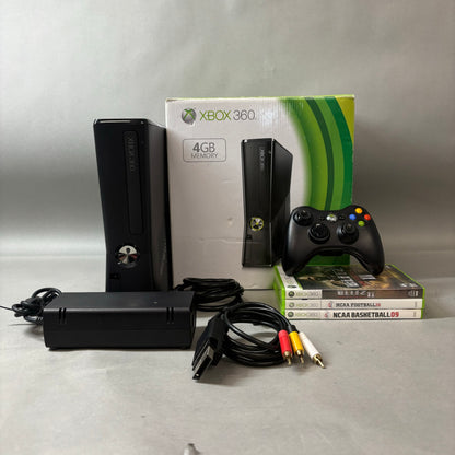 Microsoft Xbox 360 S 4GB Console Gaming System Black 1439