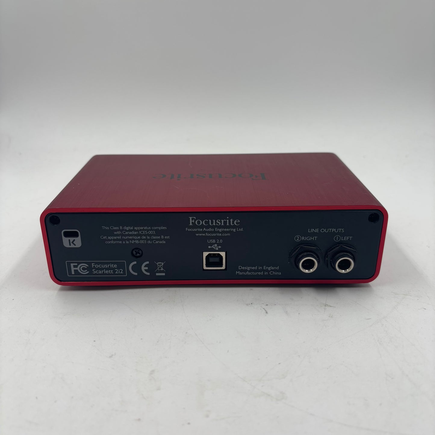 Focusrite Scarlett 2i2  Audio Interface MOSC0003