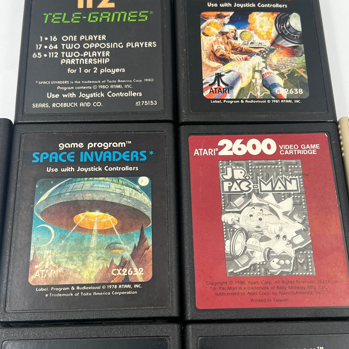 Lot of 10 Atari 2600 Games Including Donkey kong MoonPatrol & More