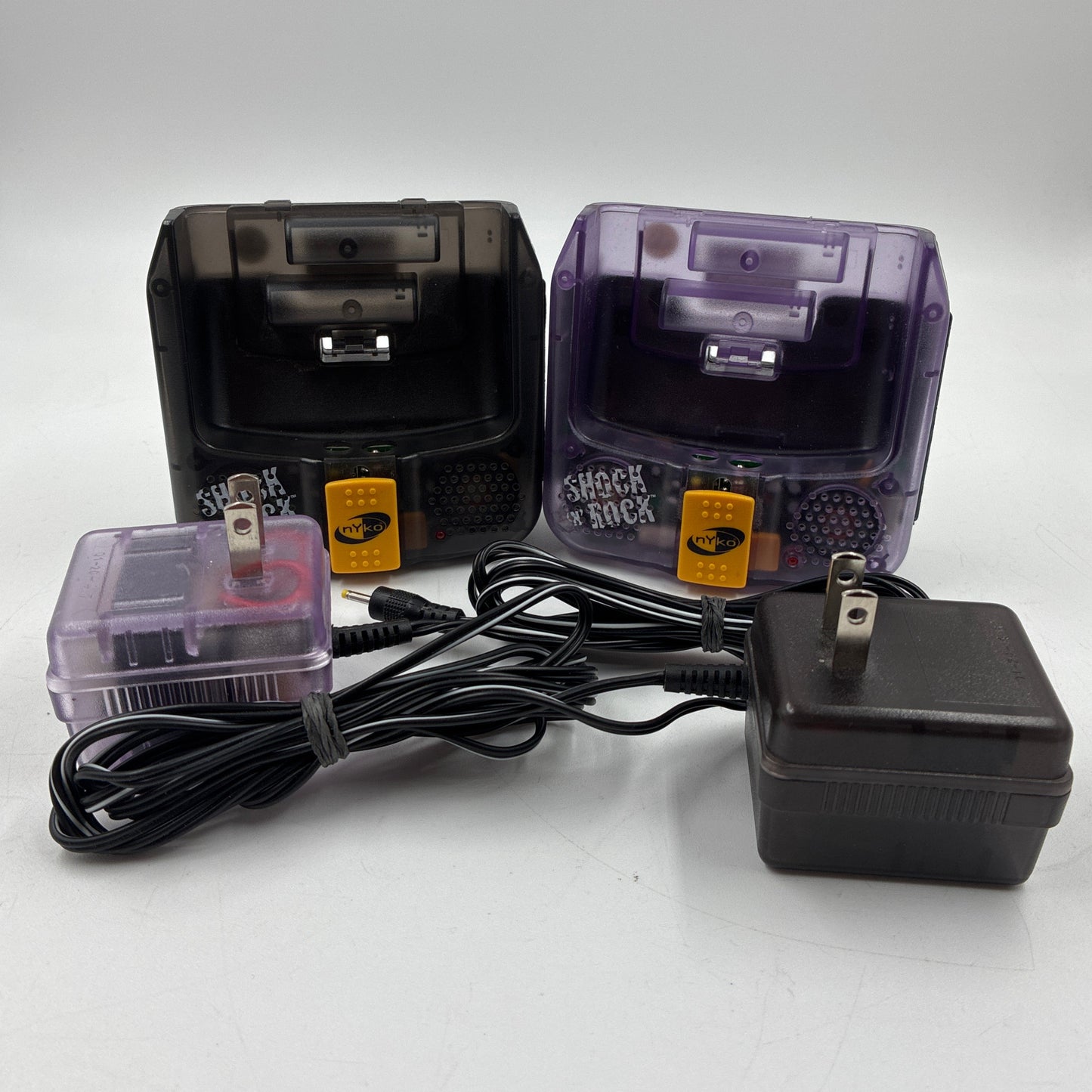 Lot of 2 Nyko Shock 'n' Rock GC-80085 For GameBoy Color W/Power Cable
