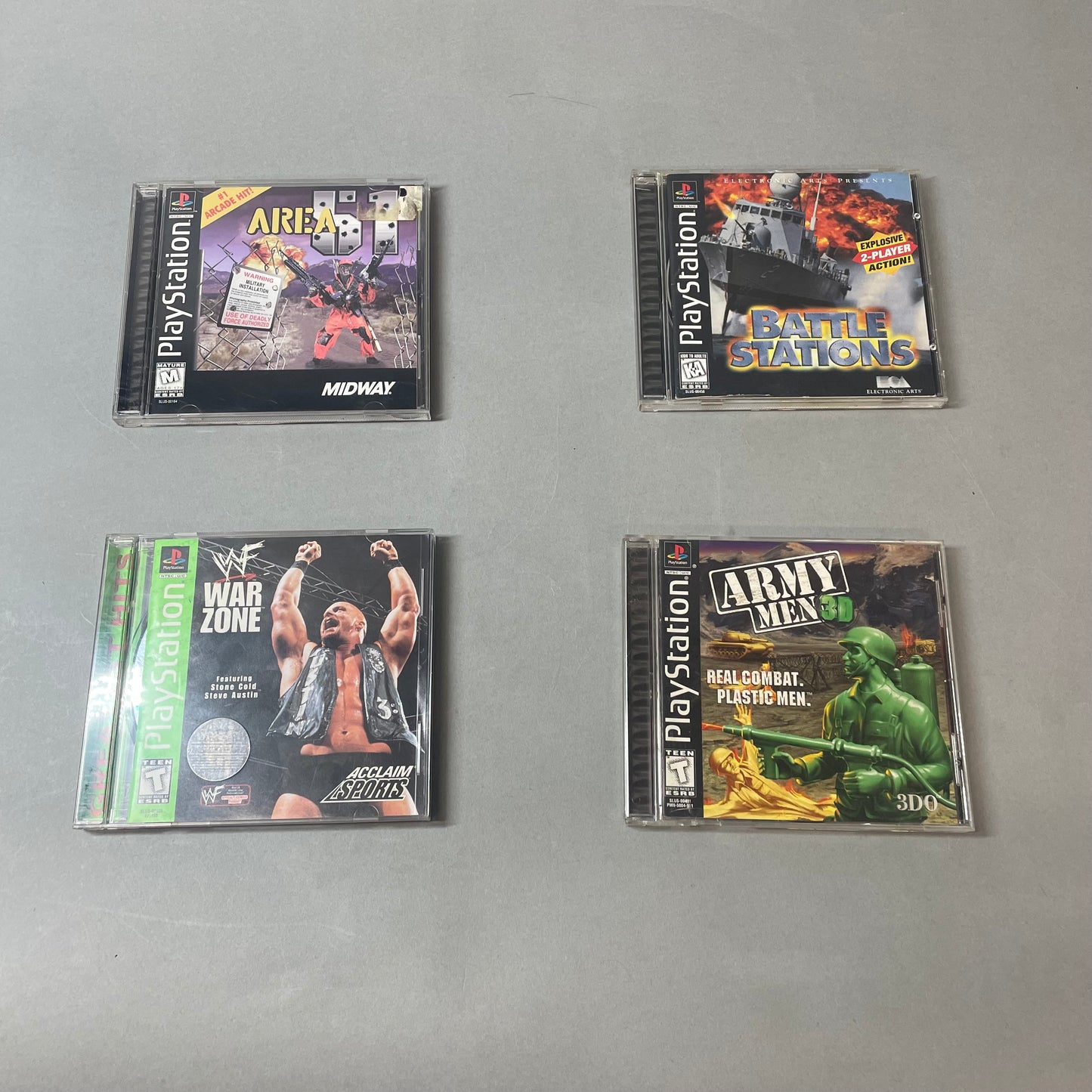 Lot of 4 Sony PlayStation 1 PS1 Games