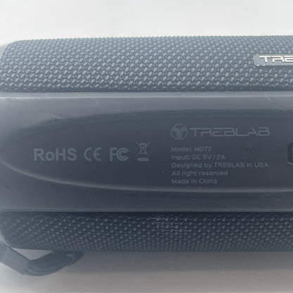 Treblab Hd77 Wireless Portable Bluetooth Speaker Black