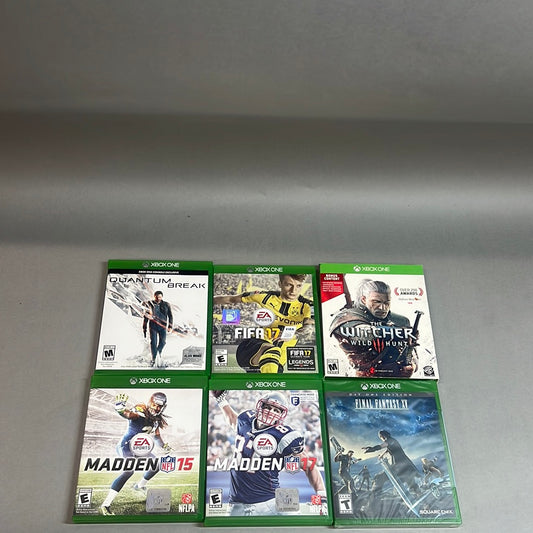 Lot Of 6 Xbox One Games Quantum Break The Witcher 3 Final Fantasy & More