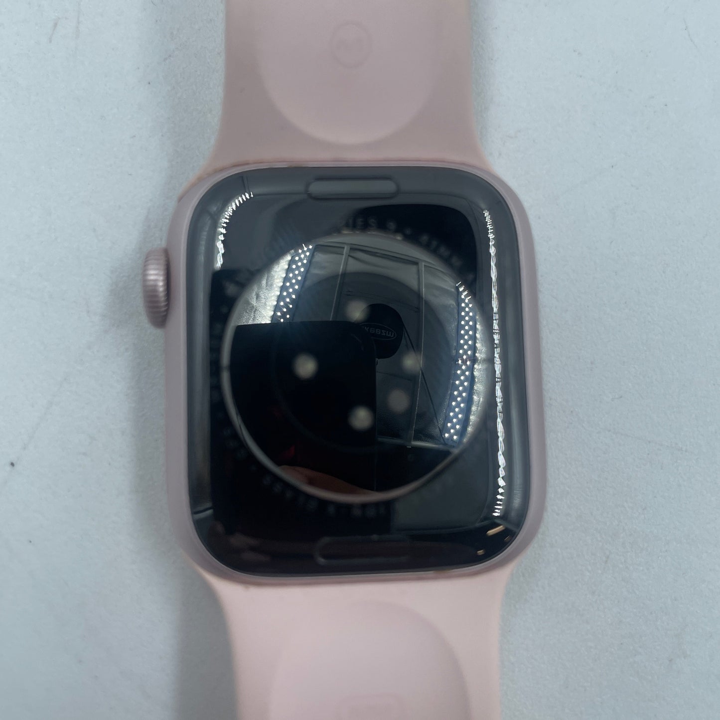 Unlocked Apple Watch Series 9 41MM Pink Aluminum Pink Rubber A1858