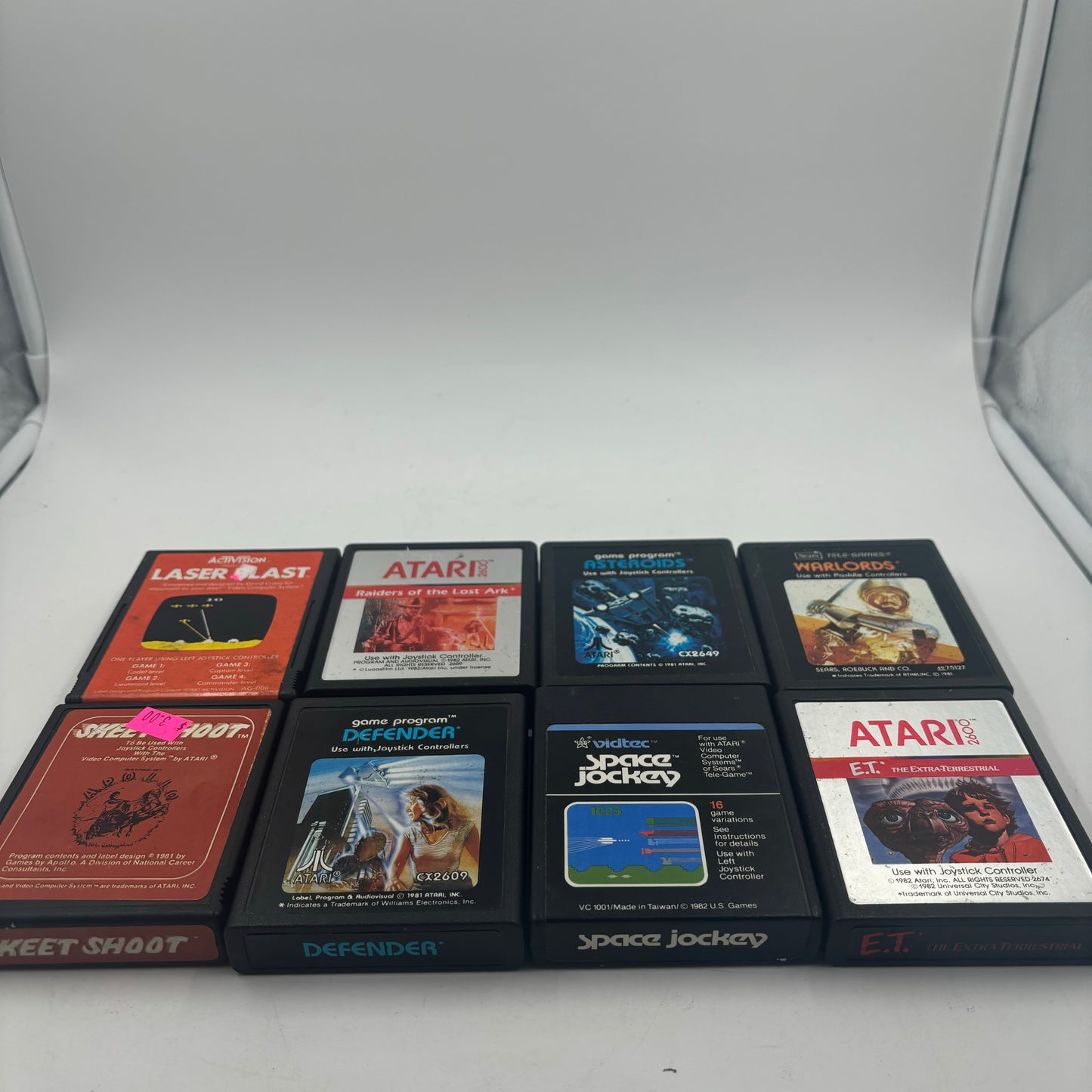 Lot of 10 Atari 2600 Games Including Donkey kong MoonPatrol & More