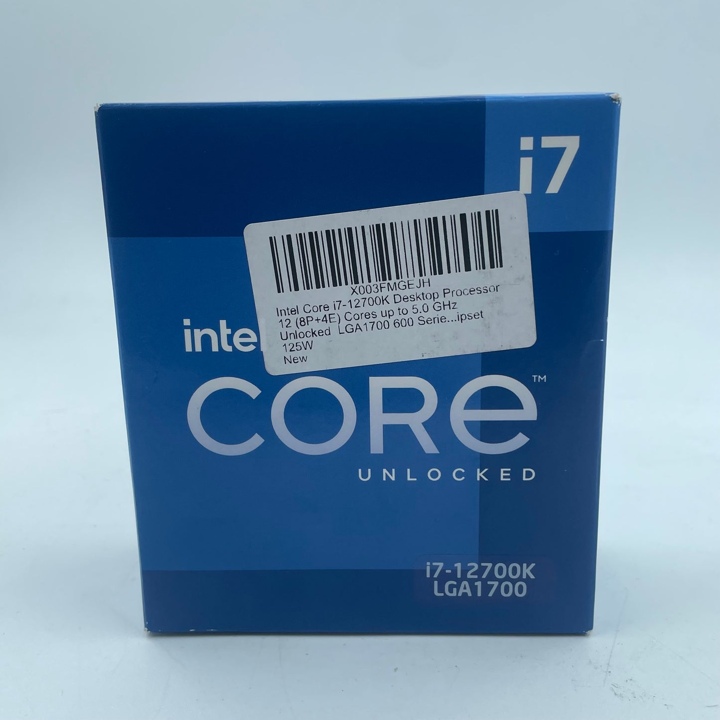 New Intel Core i7-12700KF 5.0GHz 12 Core SRL4N 20 Thread LGA 1700