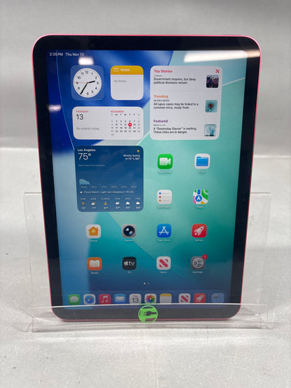 (Broken) WiFi Only Apple iPad 10th Gen 64GB Pink