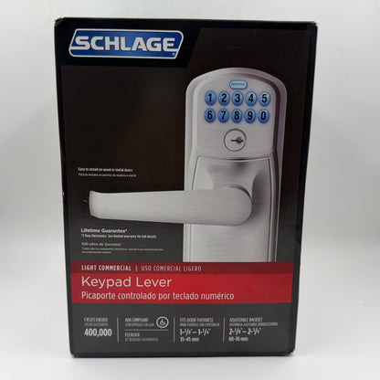 New Schlage FE595 Keypad Lever Door Lock