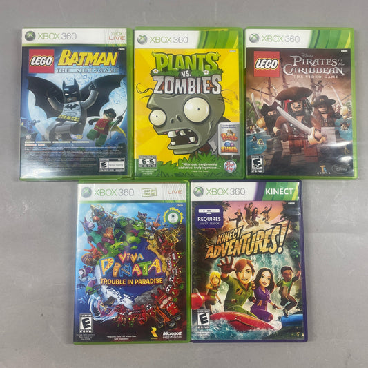 Lot of 5 Microsoft Xbox 360 Games