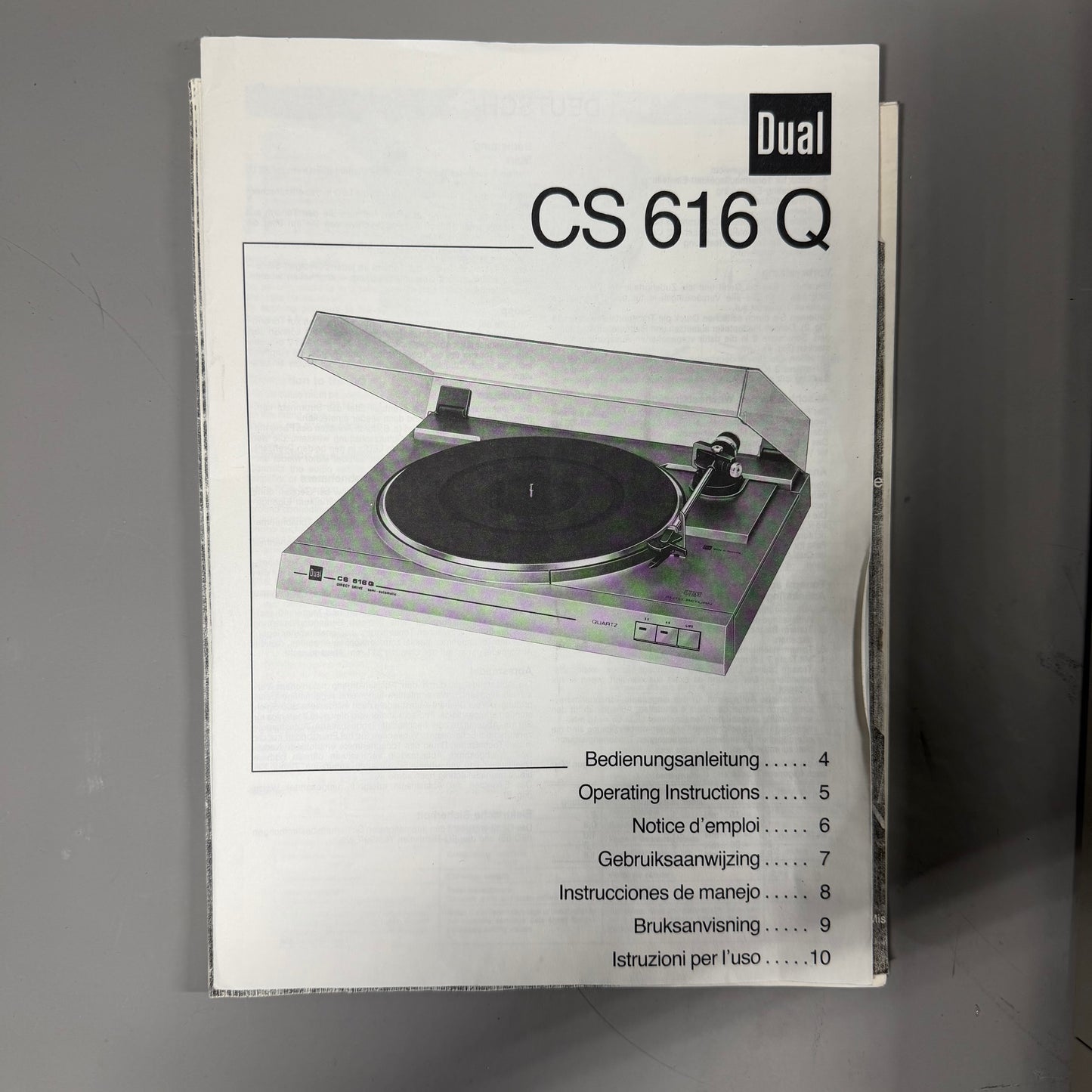 Dual CS 616 Q  Direct-Drive Turntable