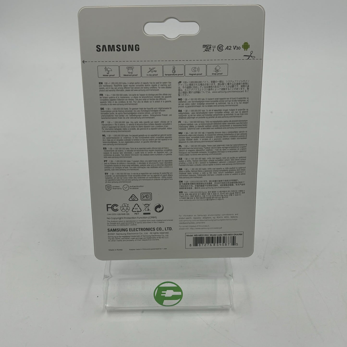 New Samsung Evo Select SD Micro Adapter MB-ME512KA