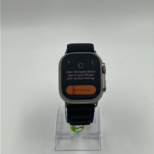 Apple Watch Ultra 49MM Titanium Watch Black Band A2622