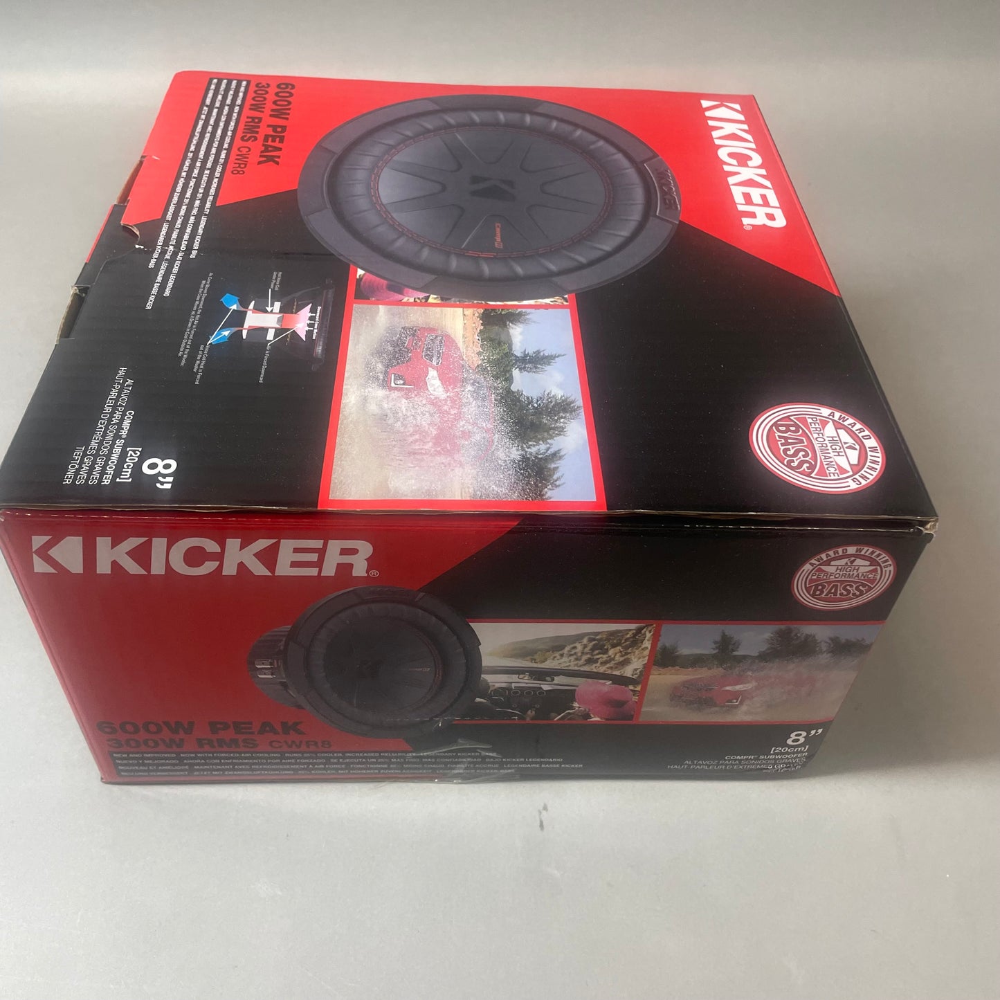 New Kicker CWR8 300W Subwoofer 48CWR82