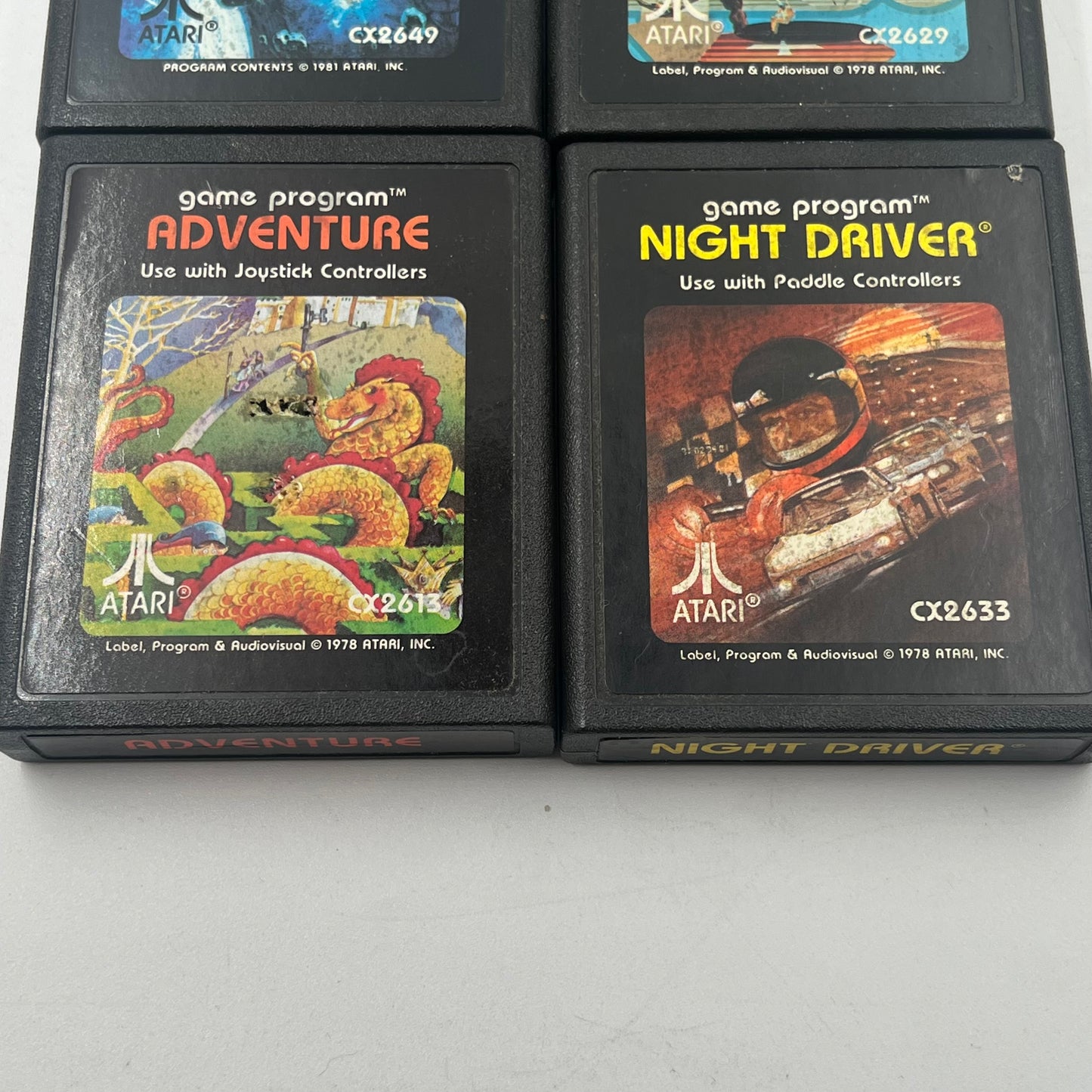 Lot of 10 Atari 2600 Games Including Donkey kong MoonPatrol & More