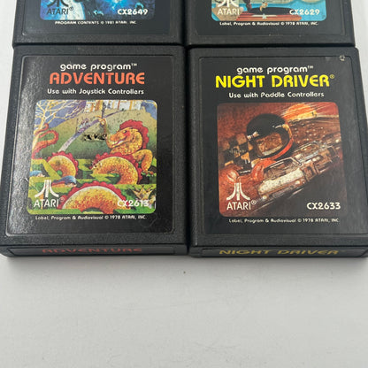 Lot of 10 Atari 2600 Games Including Donkey kong MoonPatrol & More