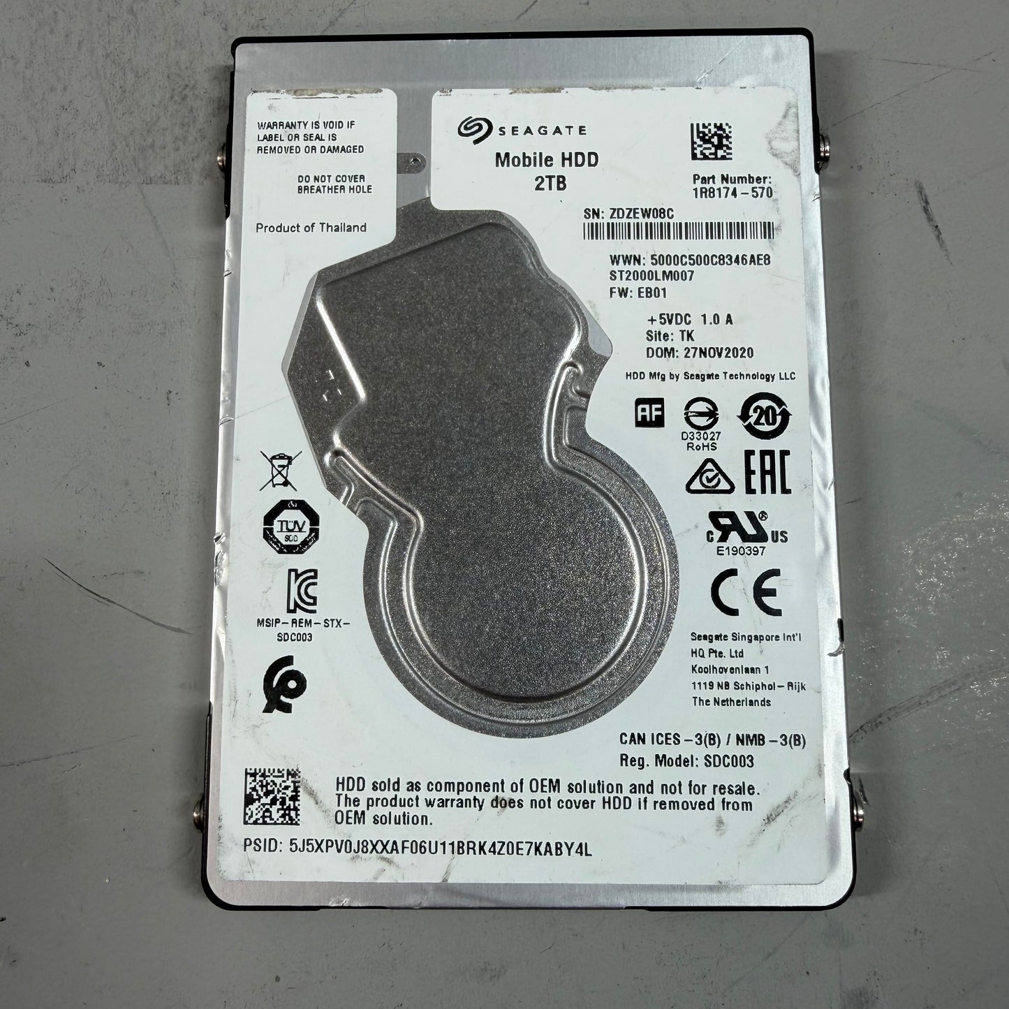 Seagate 2TB  Mobile HDD