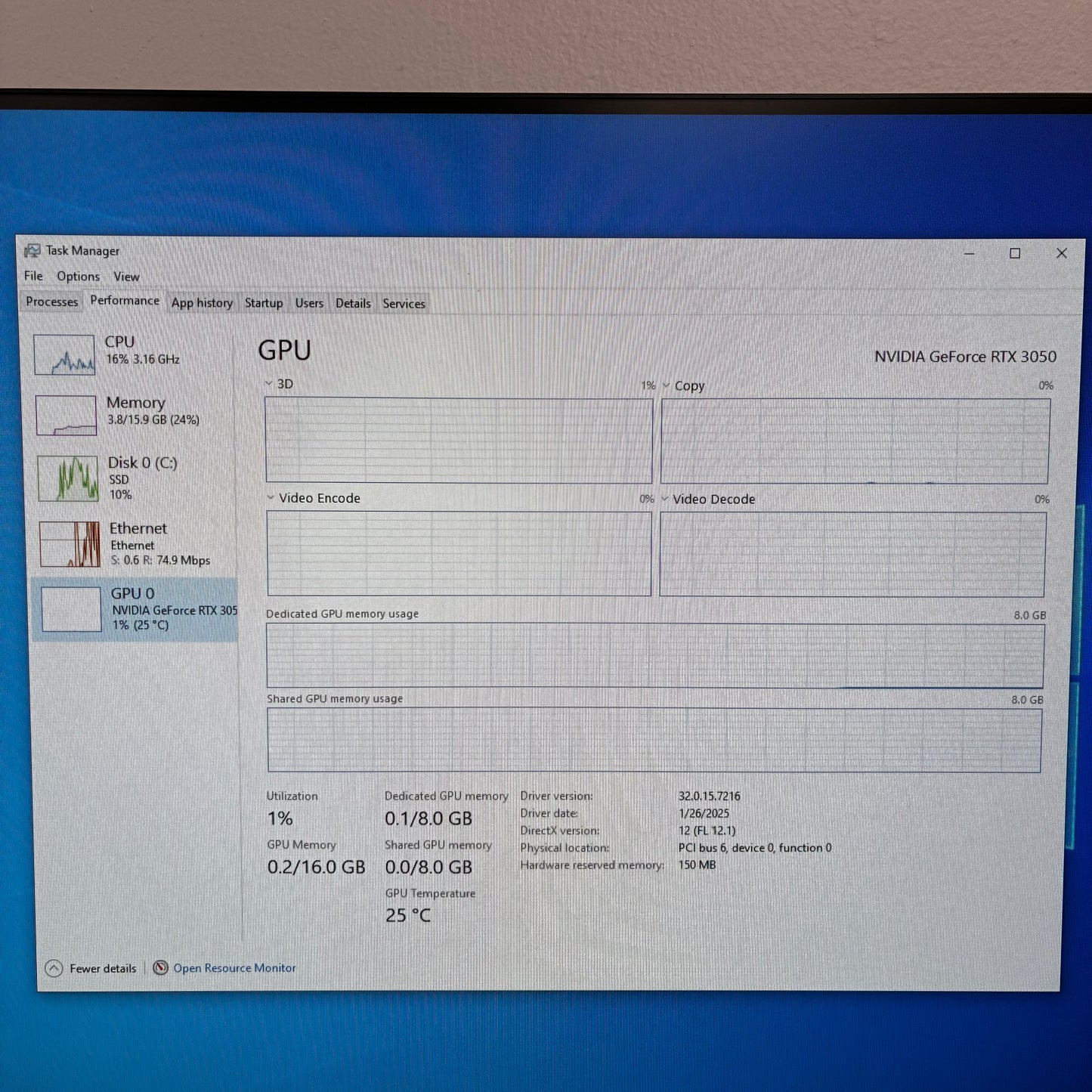 Gigabyte GeForce RTX 3050 8GB GDDR6 Graphics Card GV-N3050EAGLE OC-8GD