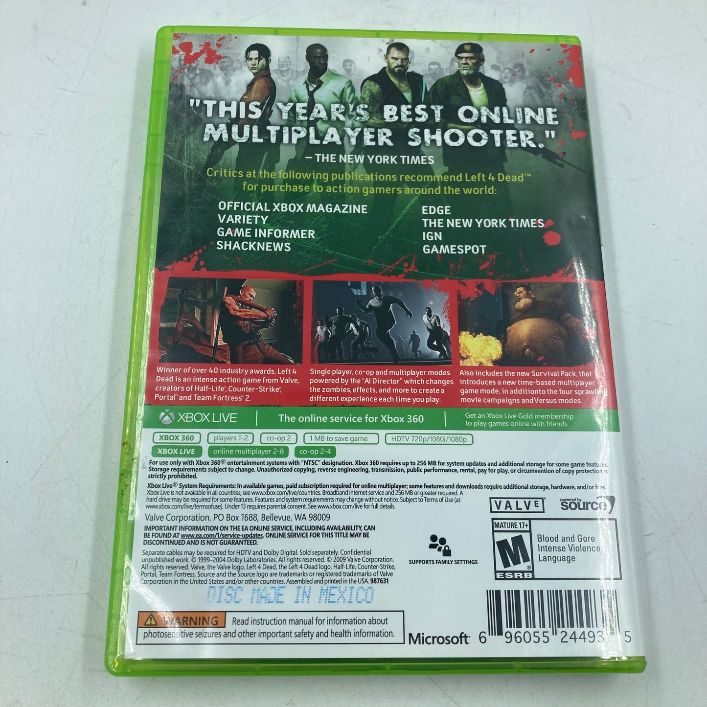 Left 4 Dead [Game of the Year Edition] (Microsoft Xbox 360, 2004)