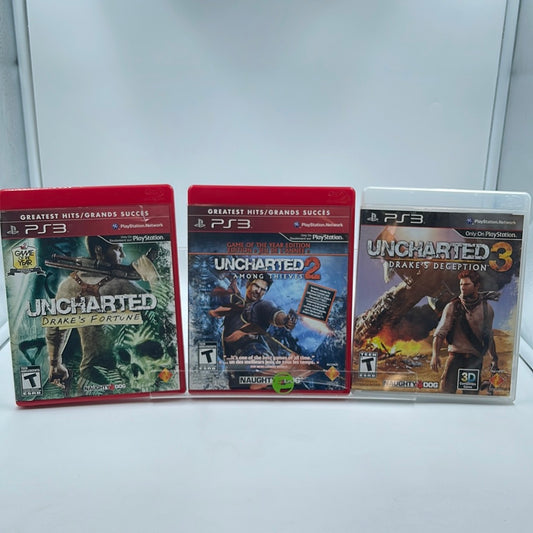 Uncharted 1 2 and 3 (Sony PlayStation 3, 2007)
