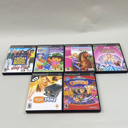 Lot of 6 Playstation 2 Games High School Musical, The Island Princess, Horse Adventures