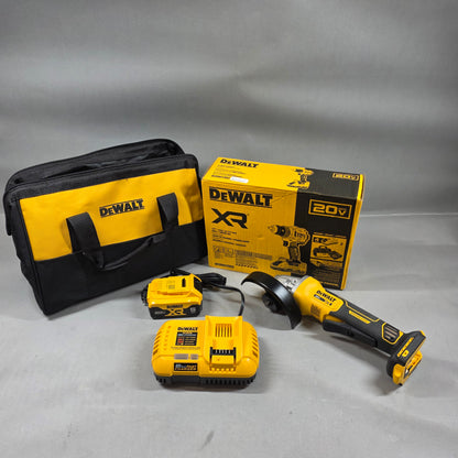 DeWALT XR Drill/driver with XR Brushless Angle Grinder