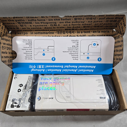 New Valve Steam Deck 7" AMD 7nm Ryzen APU 16GB RAM 256GB Black 1010