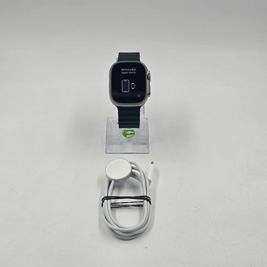 Unlocked Apple Watch Ultra 2 49MM Natural Titanium Black Alpine Loop  MRF63LL/A