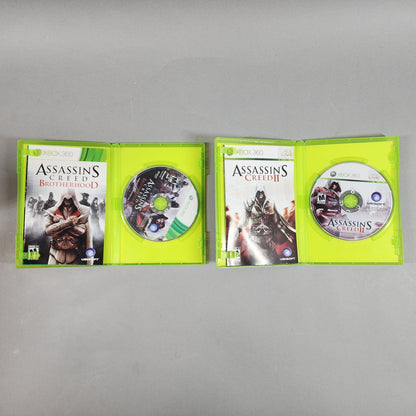 Lot of 5 Microsoft Xbox 360 Games - Assassin's Creed Game Bundle
