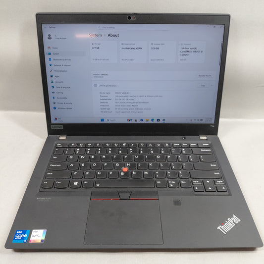 Lenovo ThinkPad T14 GEN 2 14.1" i7-1185G7 3.0GHz 32GB RAM 500GB SSD